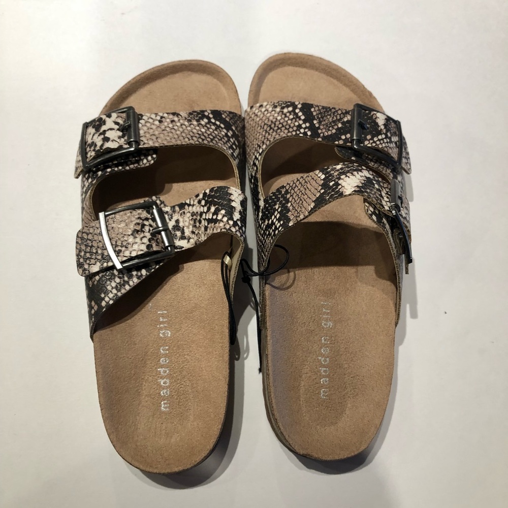 Madden girl snake print sandals sizes 9-11 NWOB - Picture 6 of 6